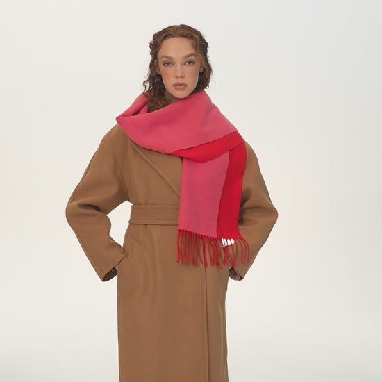 Cherry double scarf