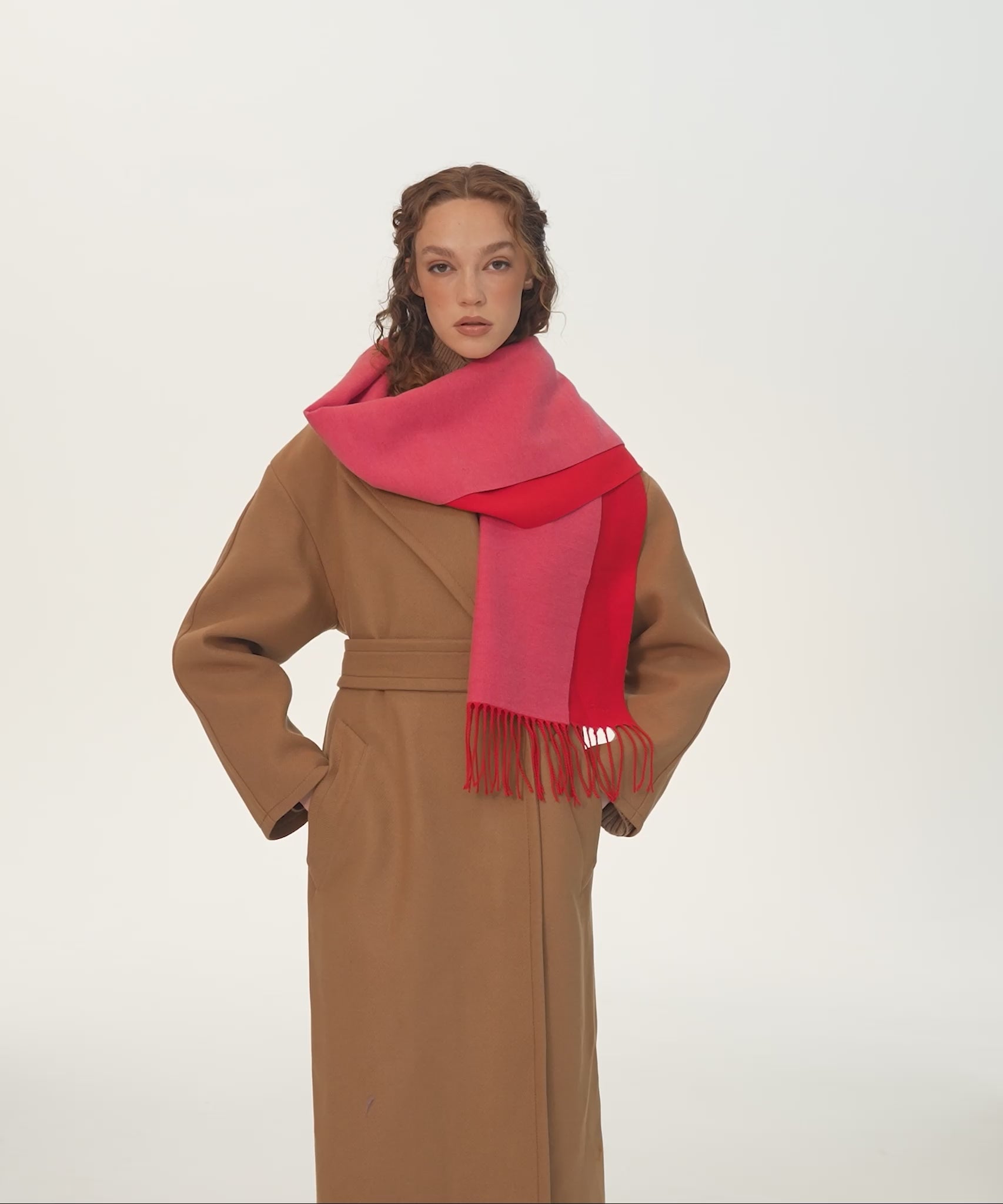 Cherry double scarf