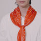 Dot Silk Diamond in color fiesta orange