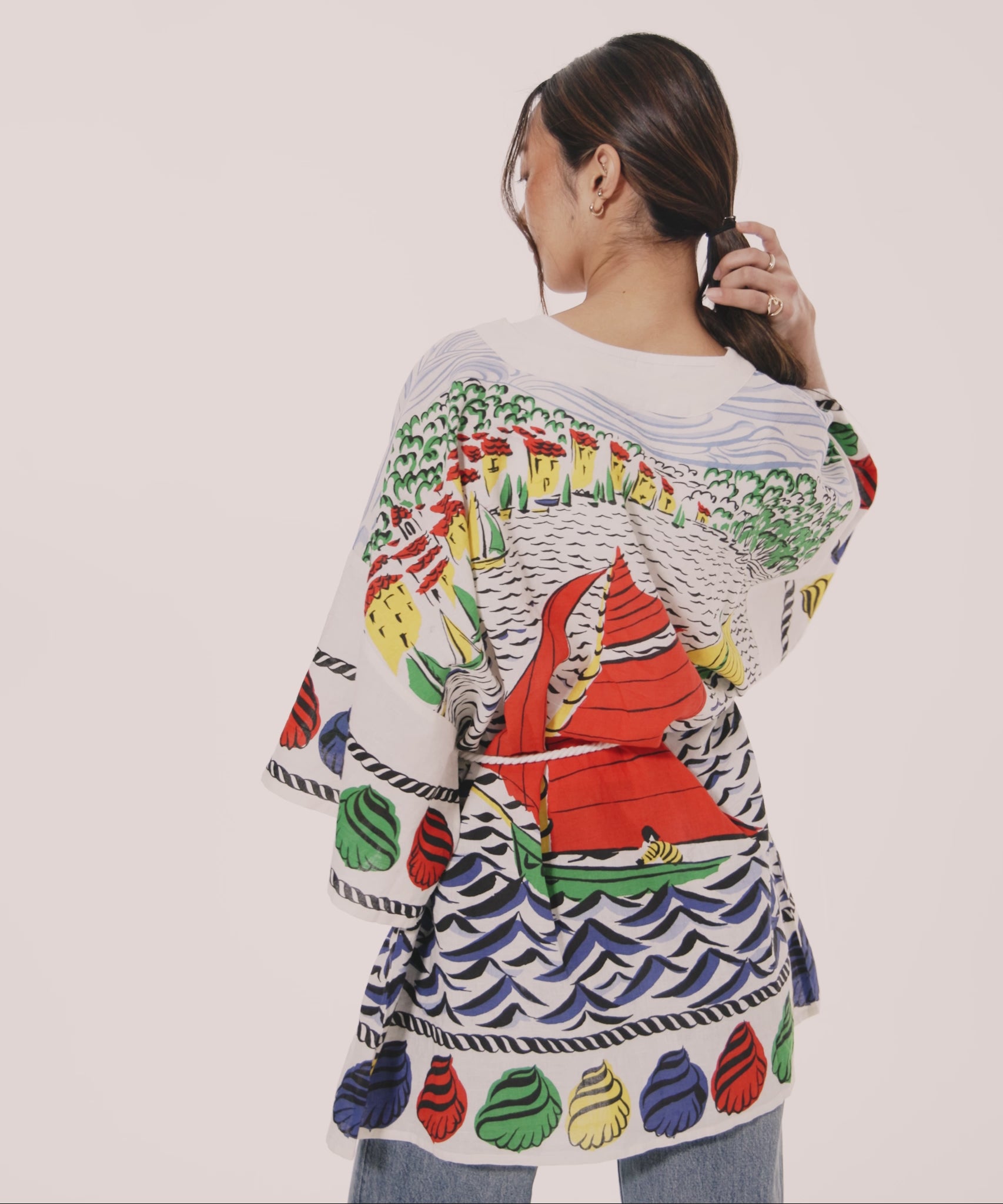 Sail Away Robe in color multi