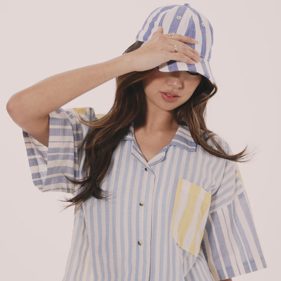 Cassis Cap in color chambray