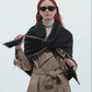 Oversized Triangle Wrap in color black