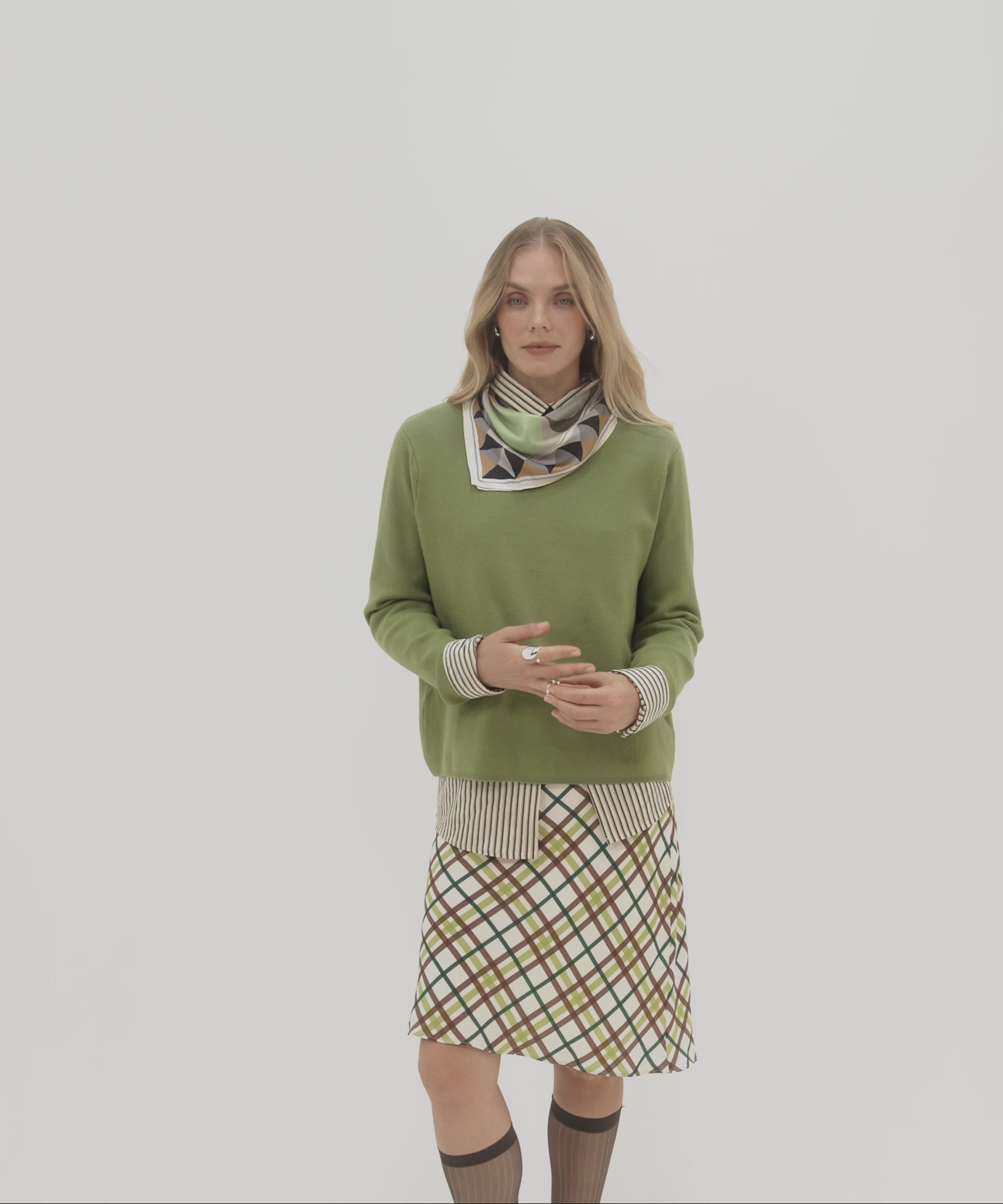 Painted Dots Silk Bandana in color charcoal