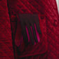 Patch Plaid Pleated Diamond in color red