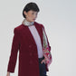 Bold red Year of the Goat silk square