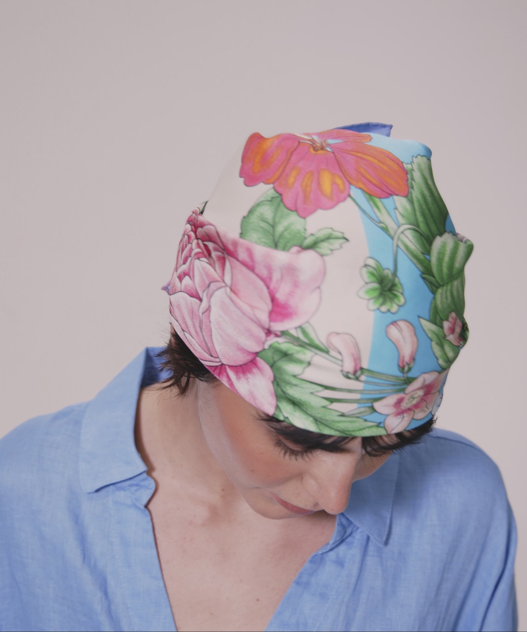 Seasons Summer Silk Bandana in color multi