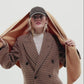 Oversized Triangle Wrap in color camel