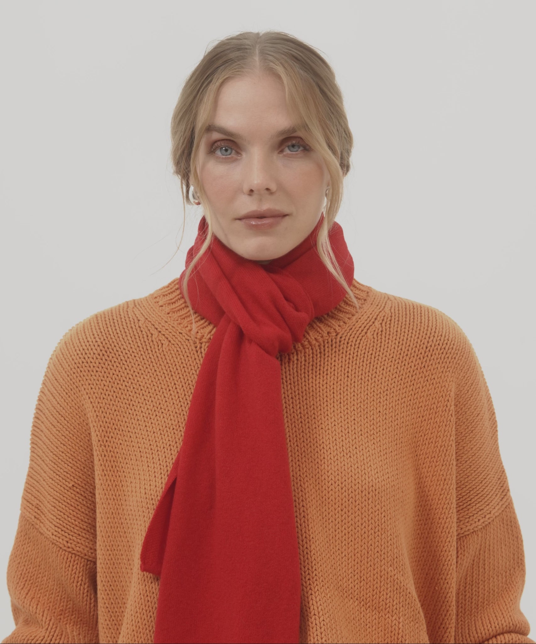 Crosby Scarf in color harvest pumpkin