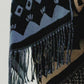 Park Paisley Jacquard Scarf in color black