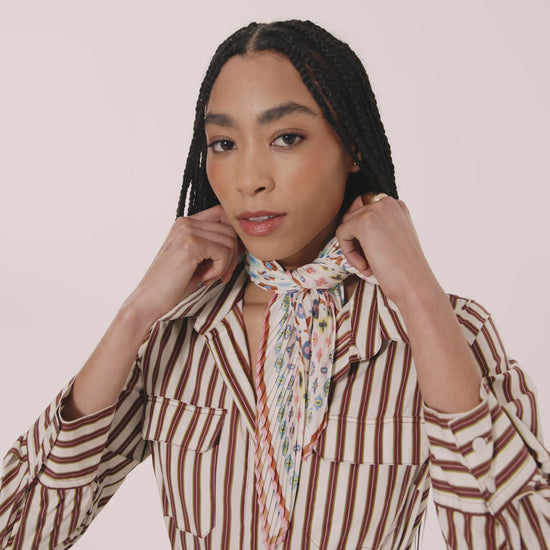 Clover Pleated Diamond in color multi