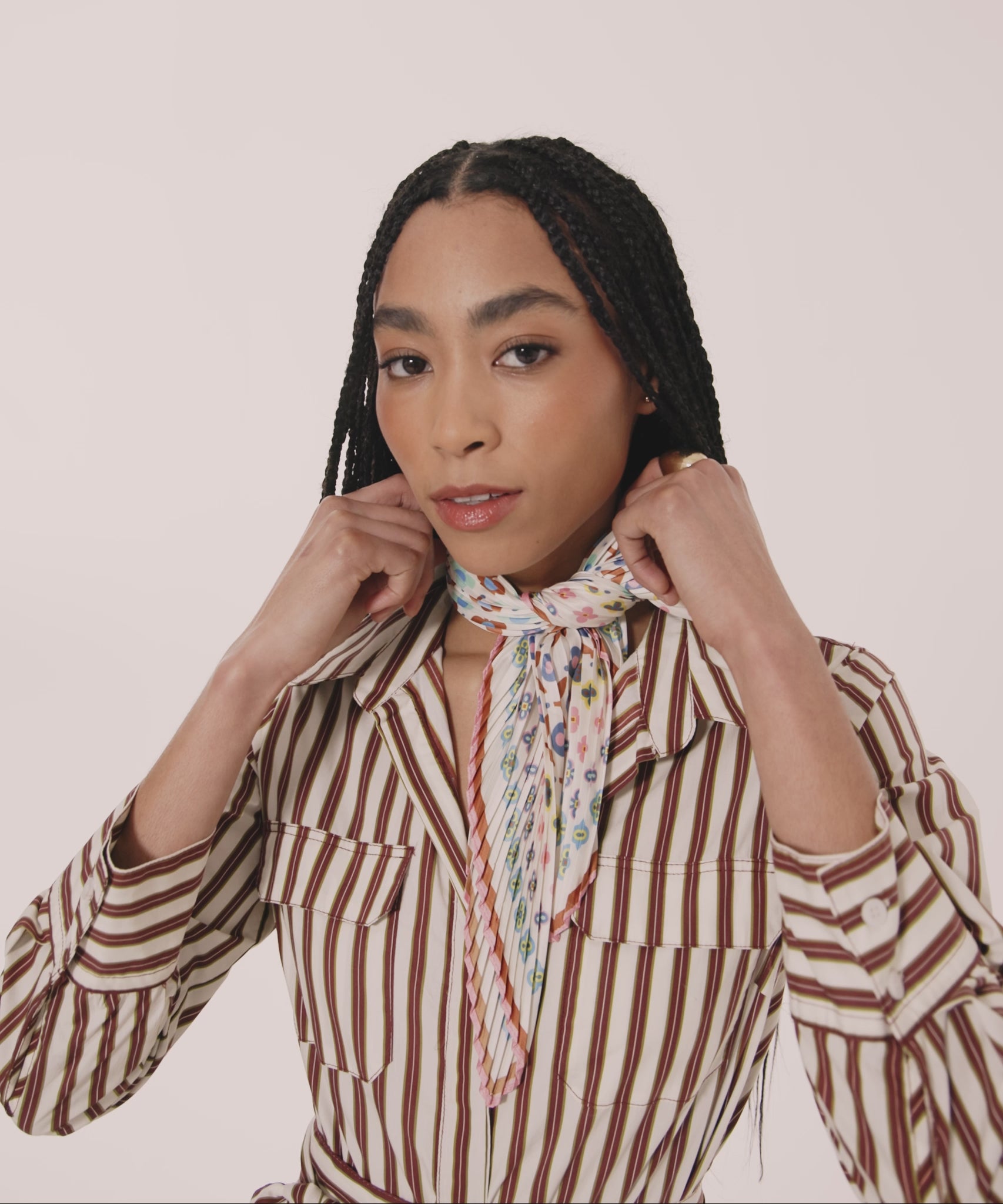 Clover Pleated Diamond in color multi