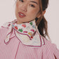 Vintage Luggage Silk Bandana in color multi