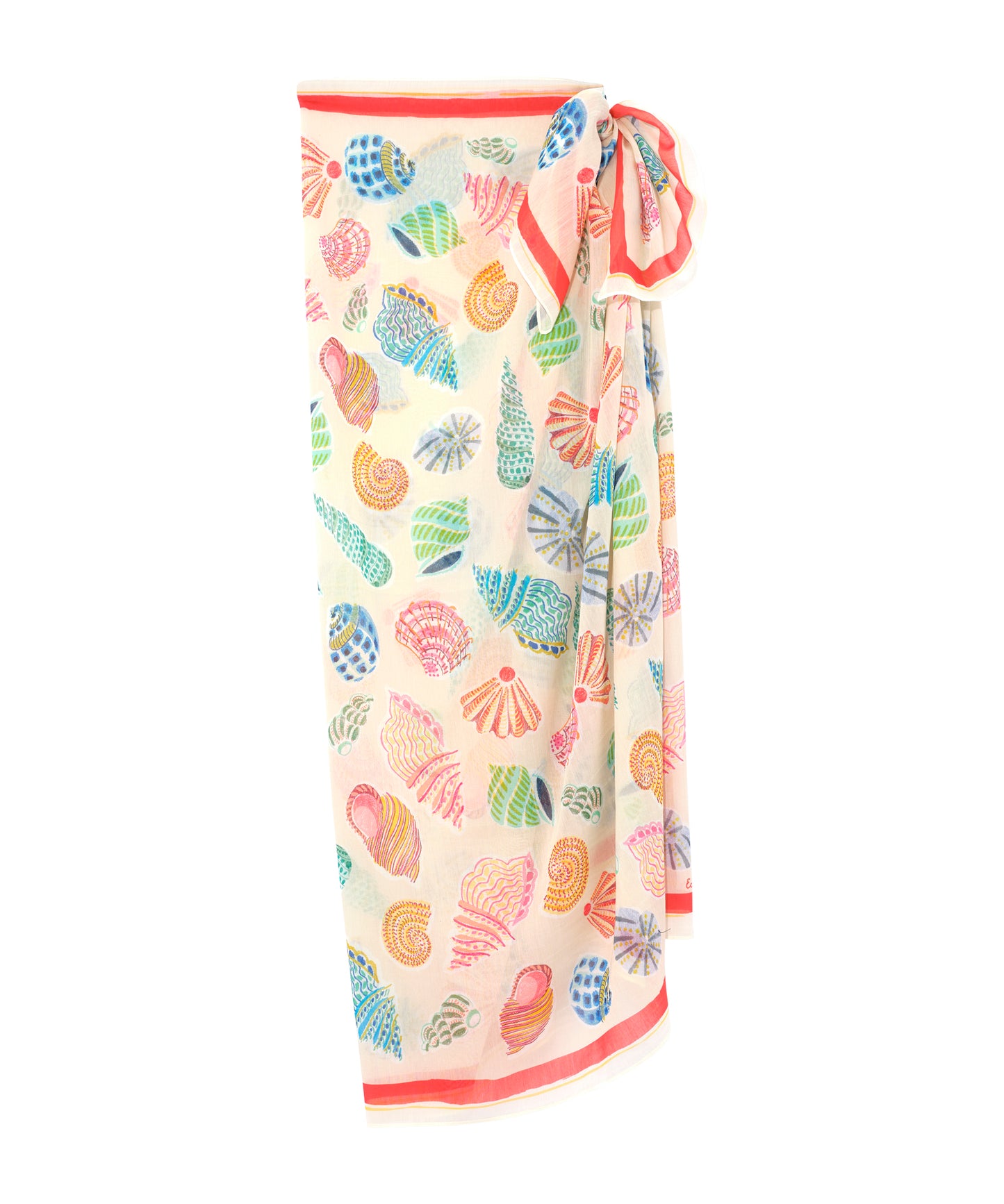 Sea Shells Sarong in color multi