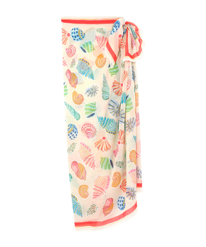 Sea Shells Sarong in color multi