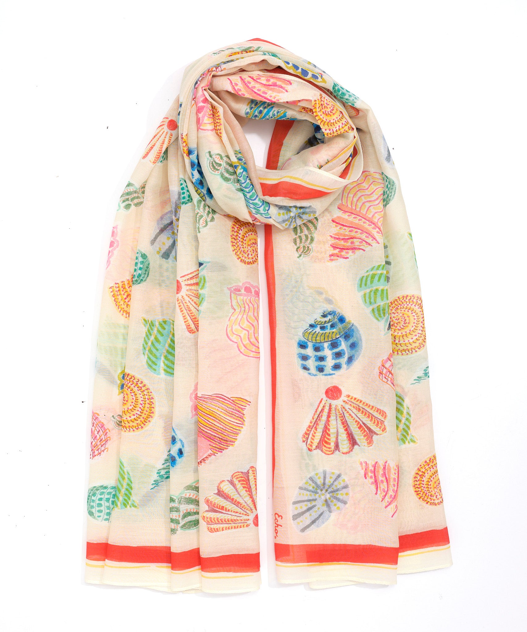 Sea Shells Sarong in color multi