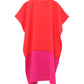 Colorblock Siesta Caftan in color red clay