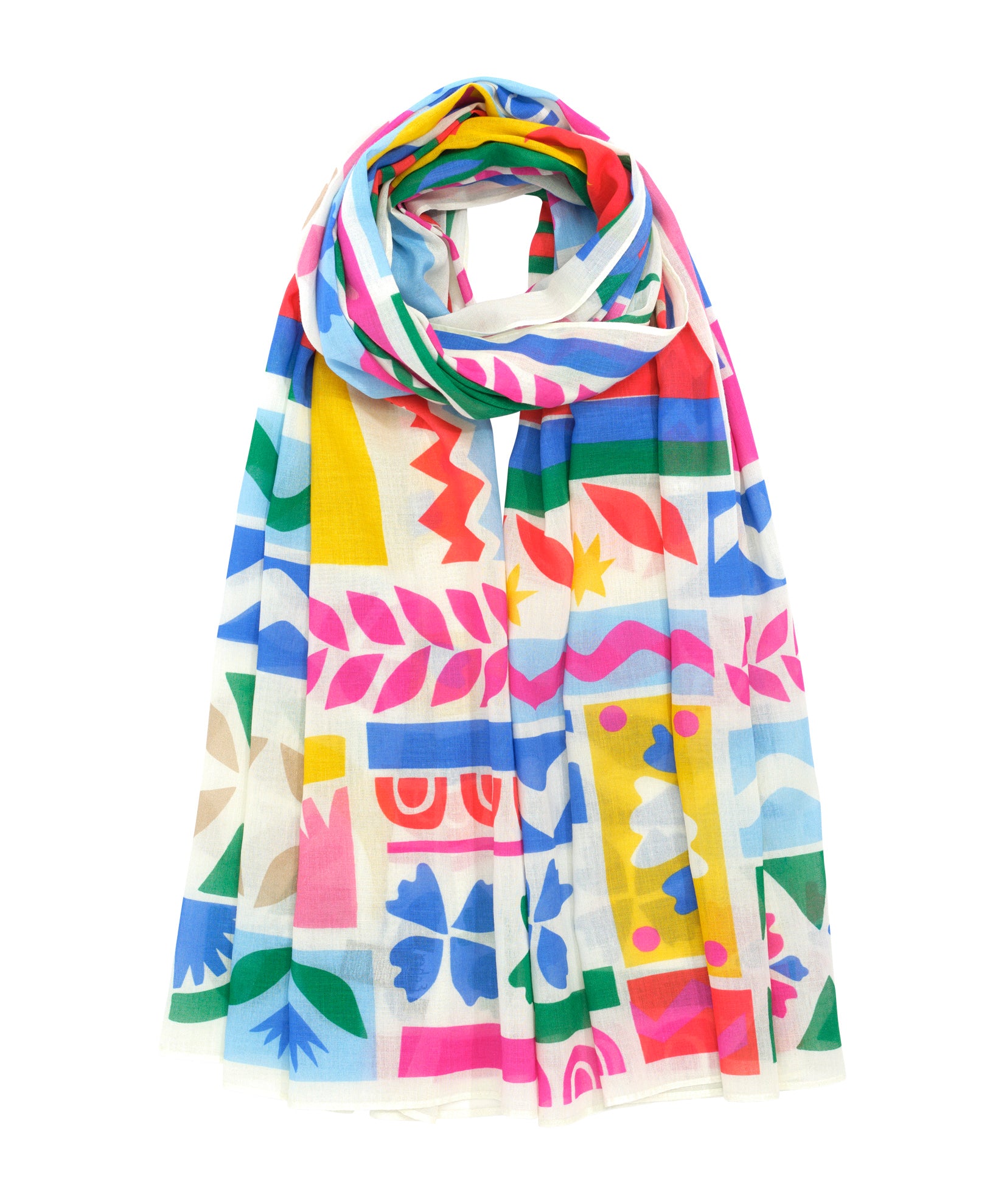 Solstice Collage Sarong in color multi