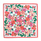 Floral Bouquet 35" Silk Square in color beach pink