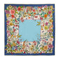 Summer Bounty 35" Silk Square Scarf in color multi