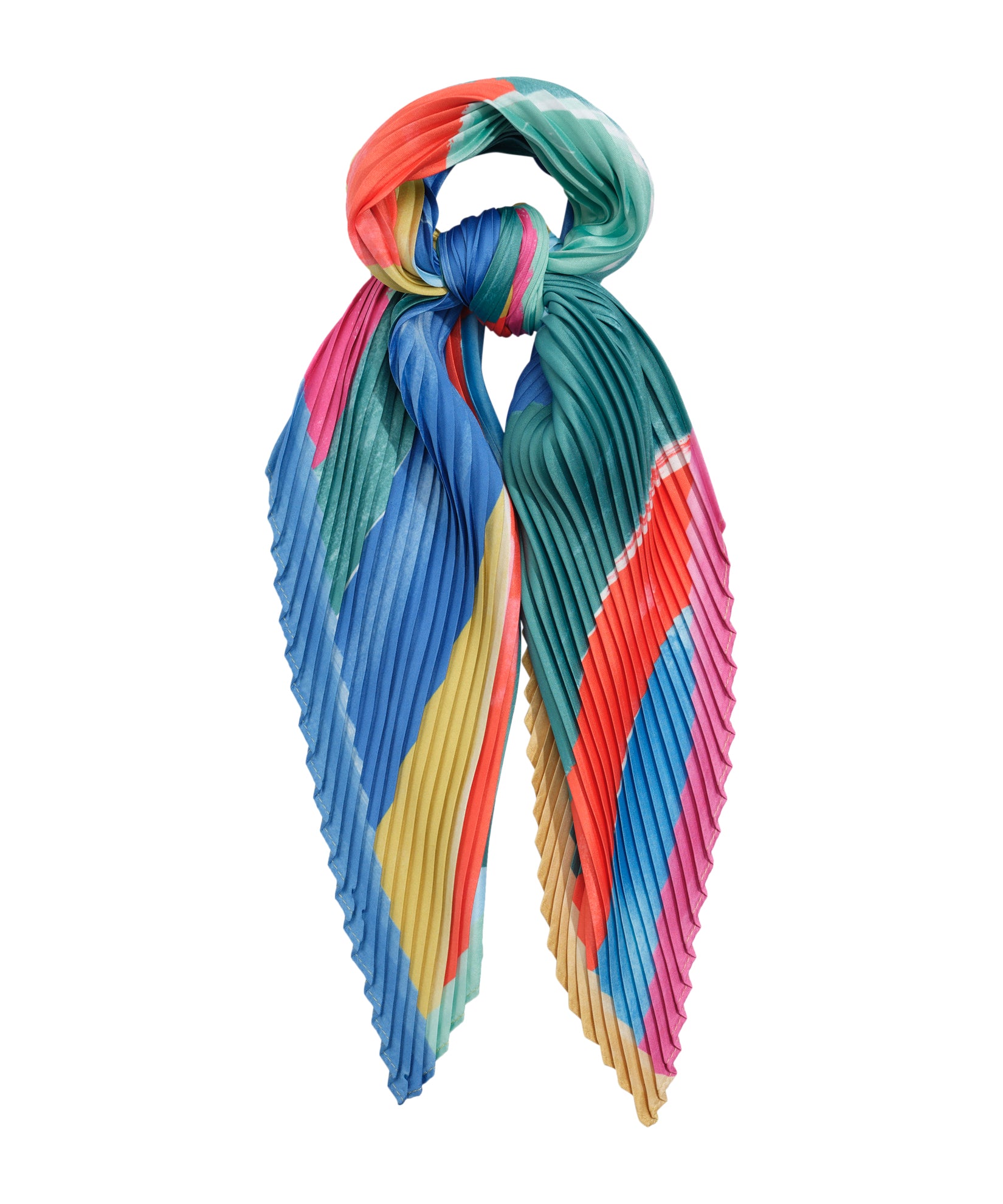 Painterly Composition Pleated Diamond in color multi