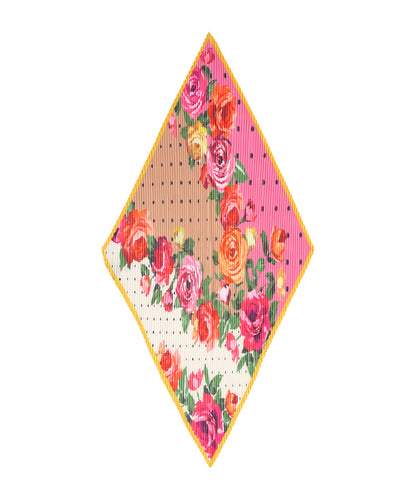 Classic Rose Pleated Diamond in color multi