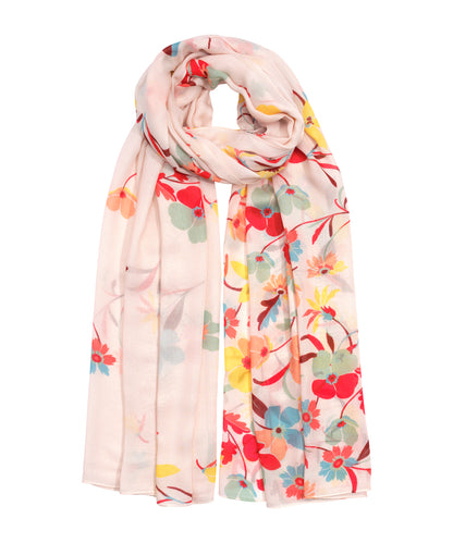 Falling Flowers Wrap in color multi