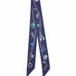 Charmed Life Silk Ribbon Scarf in color navy