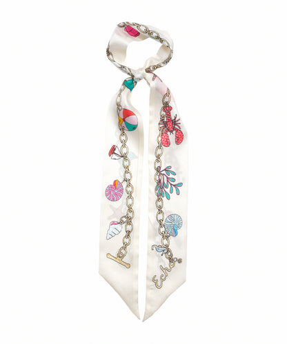 Charmed Life Silk Ribbon Scarf in color multi
