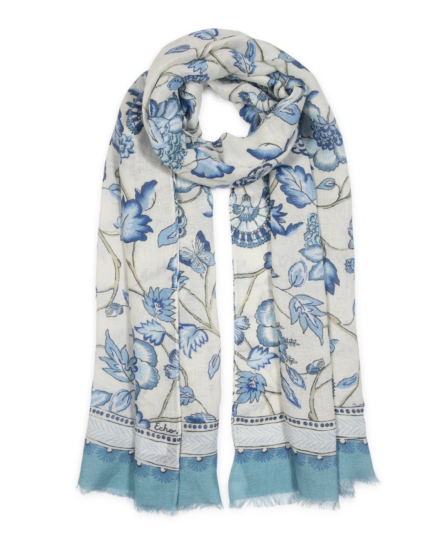 Tree Of Life Wrap in color chambray