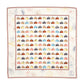 Vintage Luggage Silk Bandana in color pebble
