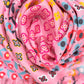 Clover Silk Oblong Scarf in color beach pink