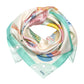 Travel Stickers 35" Silk Square Scarf in color multi