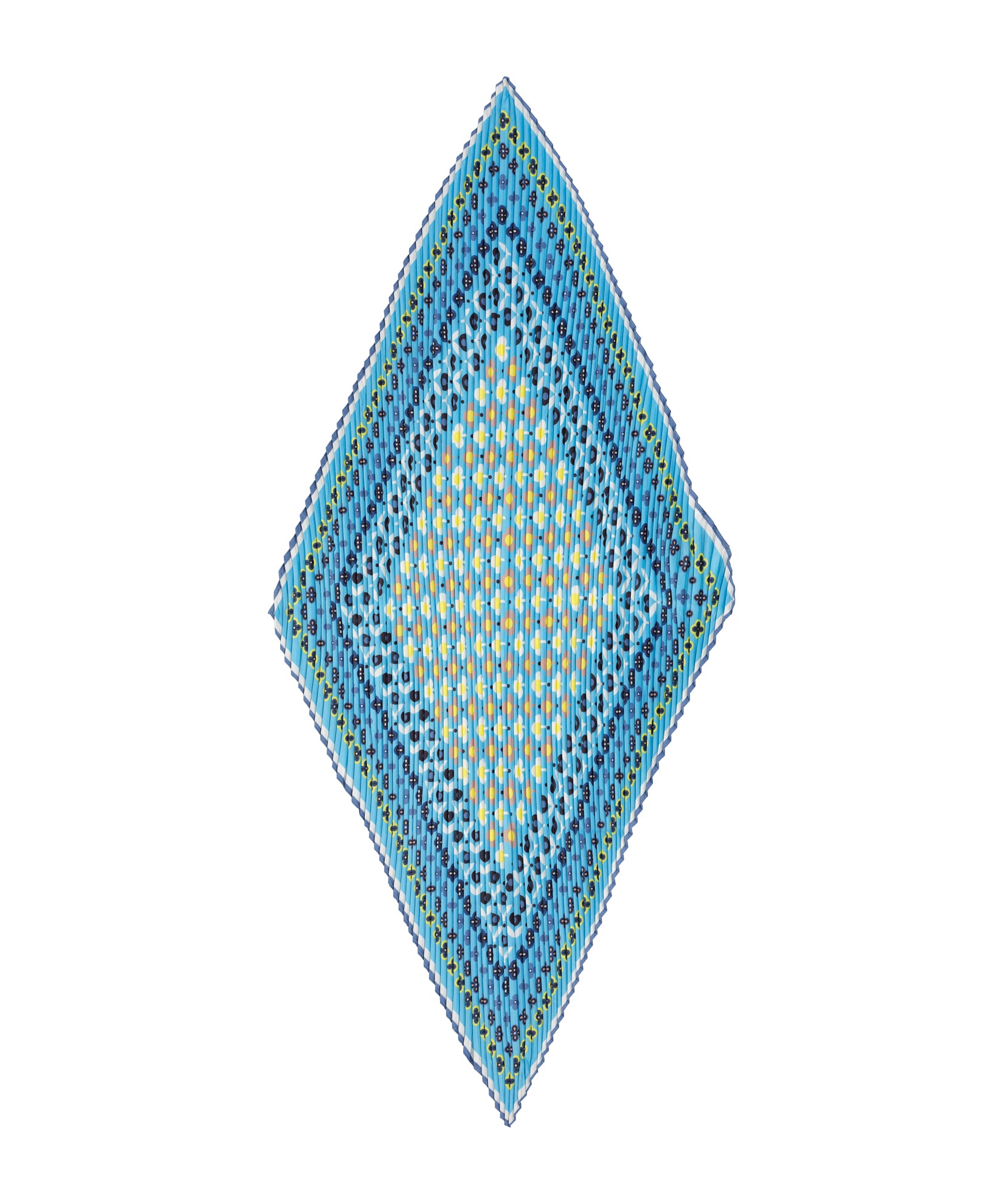 Clover Pleated Diamond in color chambray