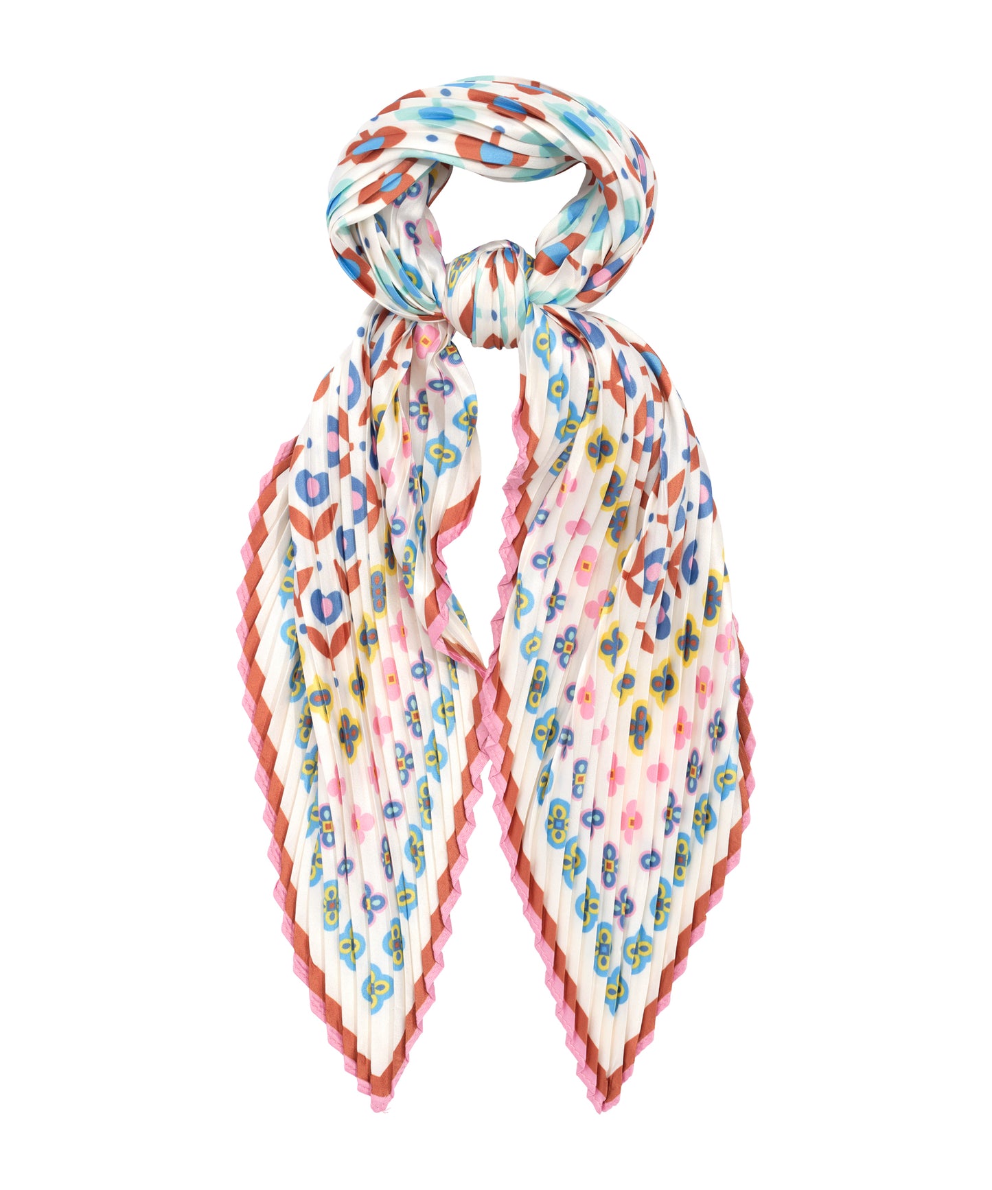 Clover Pleated Diamond in color multi