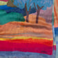 Painterly Landscape Wrap in color multi