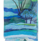 Painterly Landscape Wrap in color ultramarine