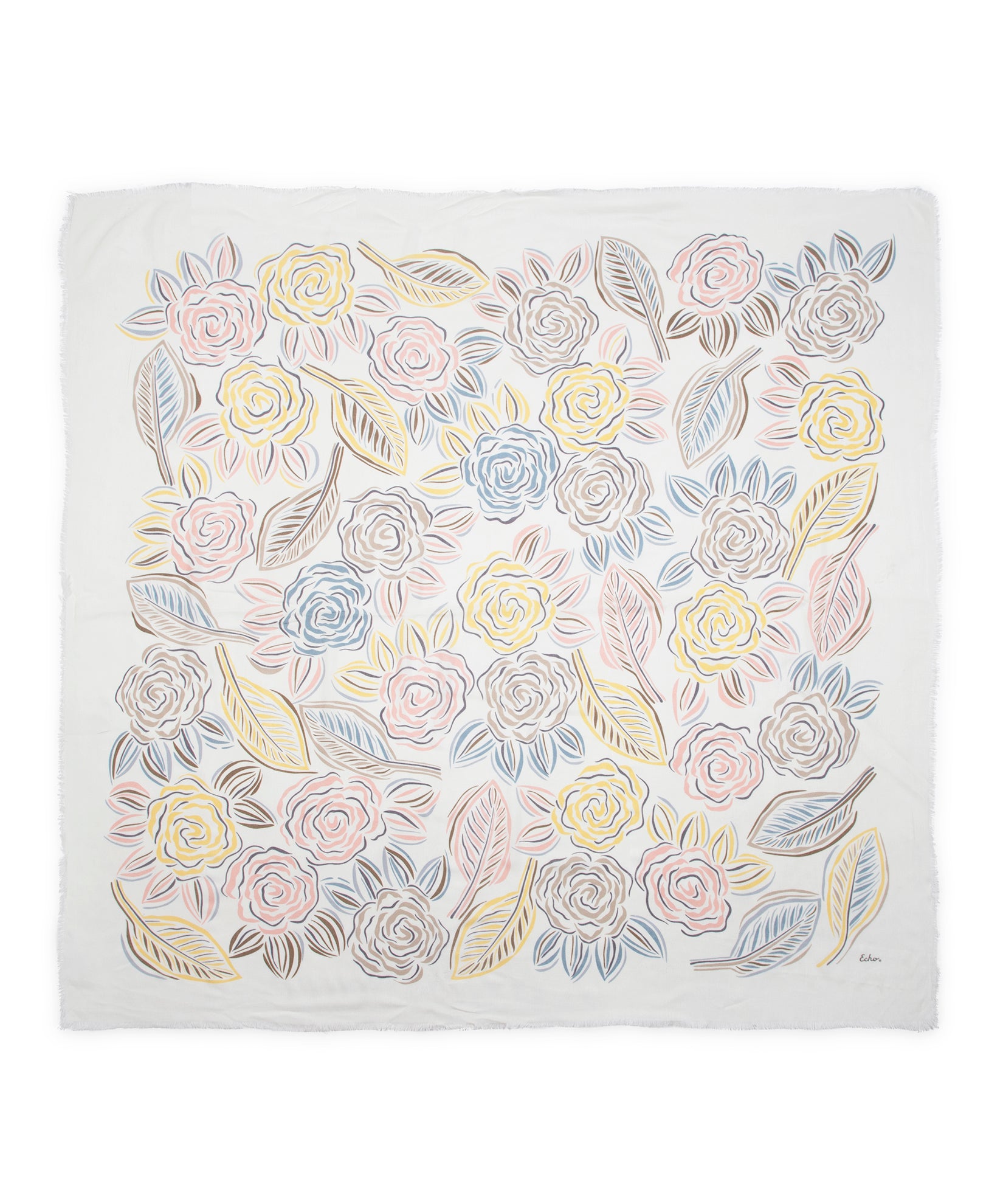 Gestural Rose Square in color cream