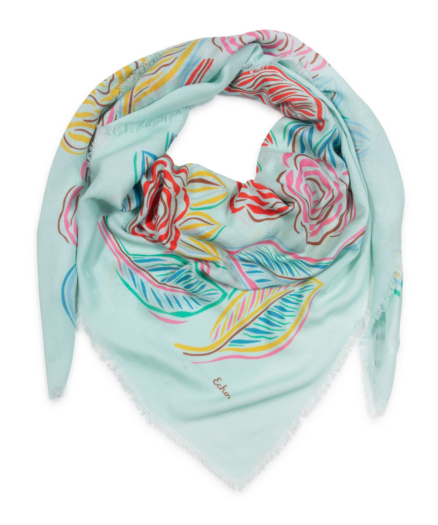 Gestural Rose Square in color multi