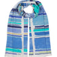 Painted Stripe Wrap in color chambray