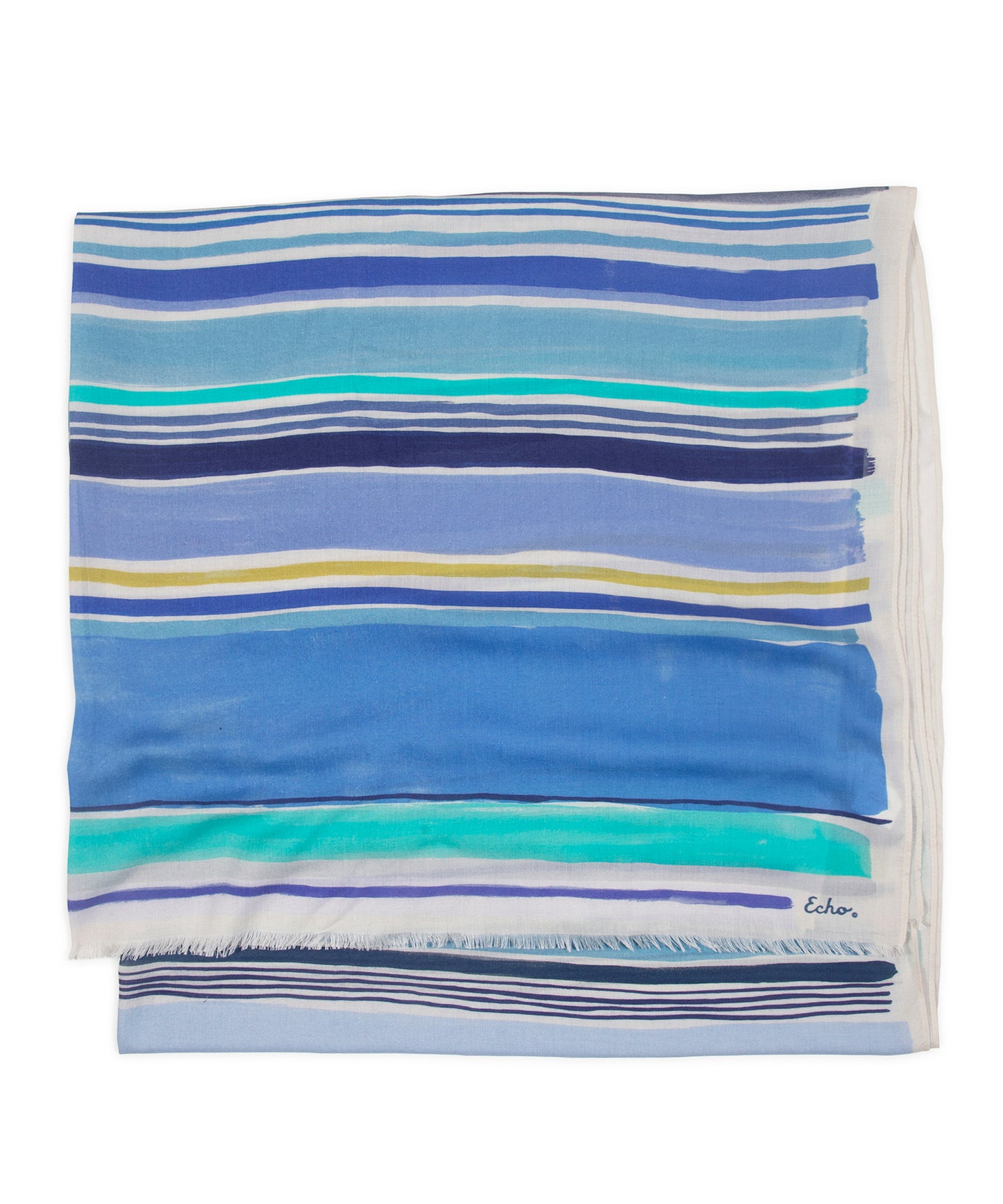 Painted Stripe Wrap in color chambray