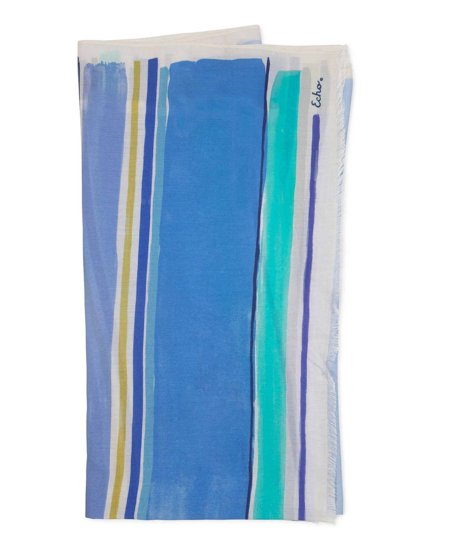 Painted Stripe Wrap in color chambray