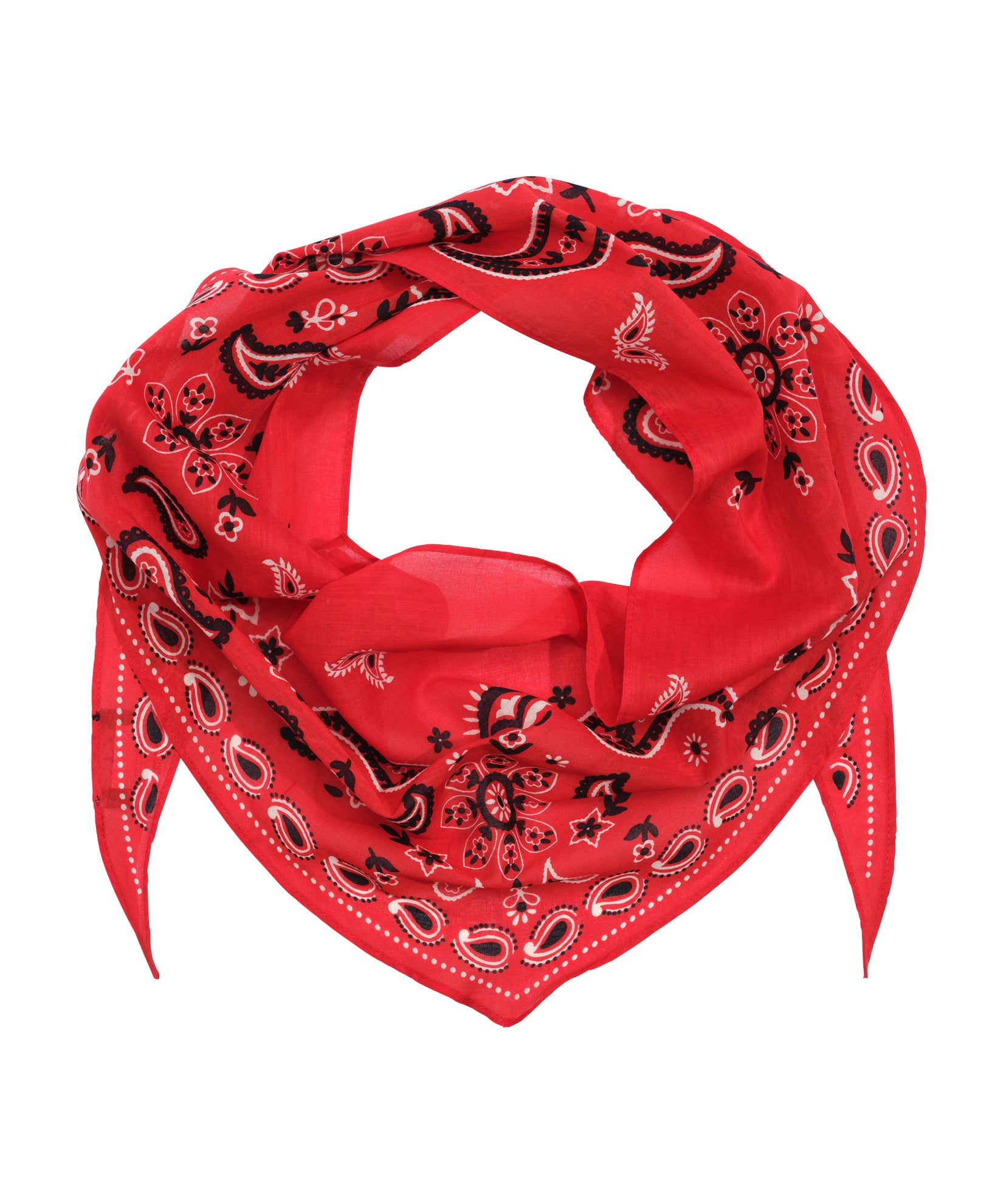 Bandana Triangle Scarf in color fiesta orange