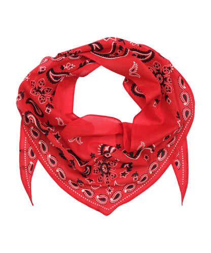 Bandana Triangle Scarf in color fiesta orange