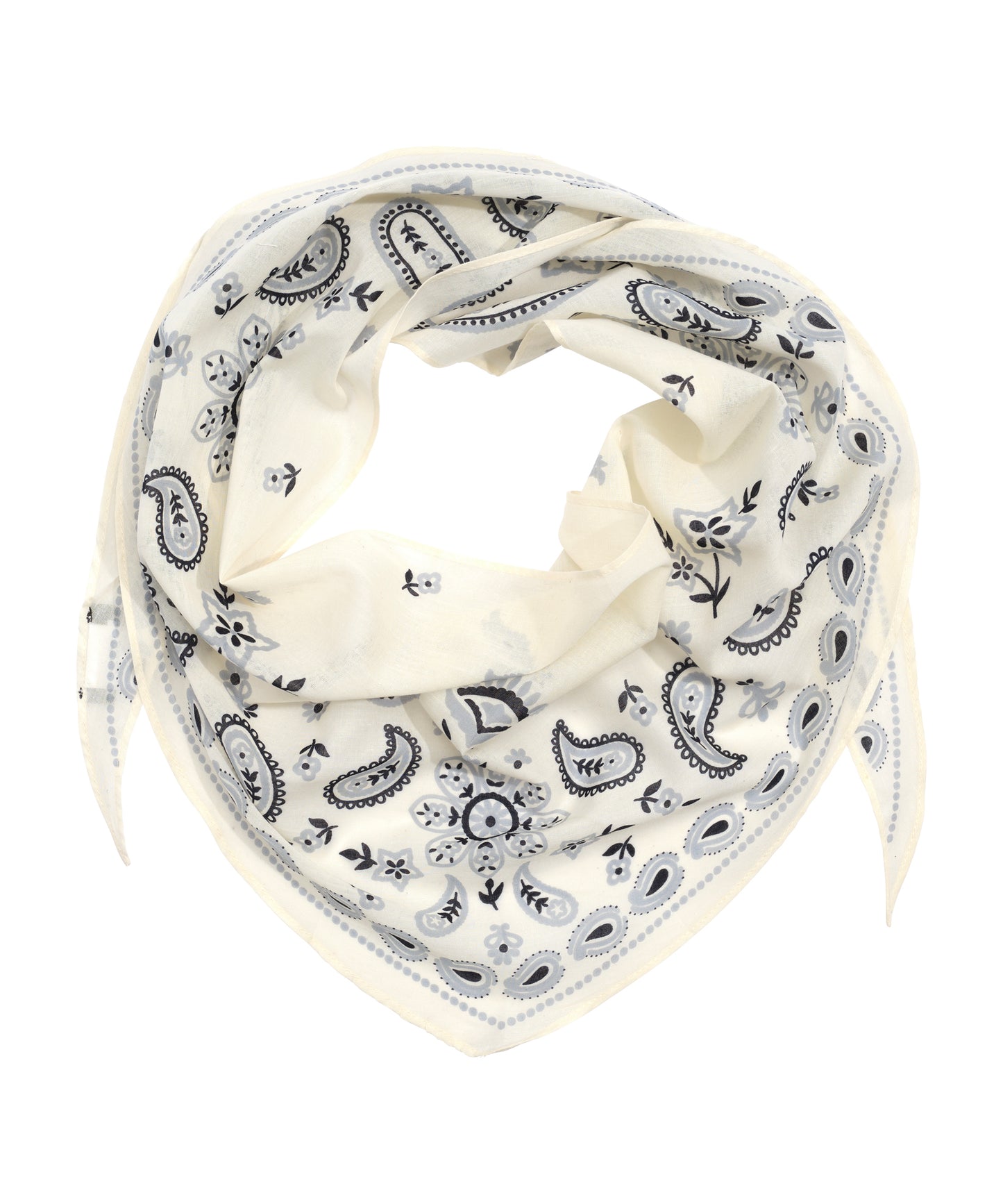 Bandana Triangle Scarf in color cream