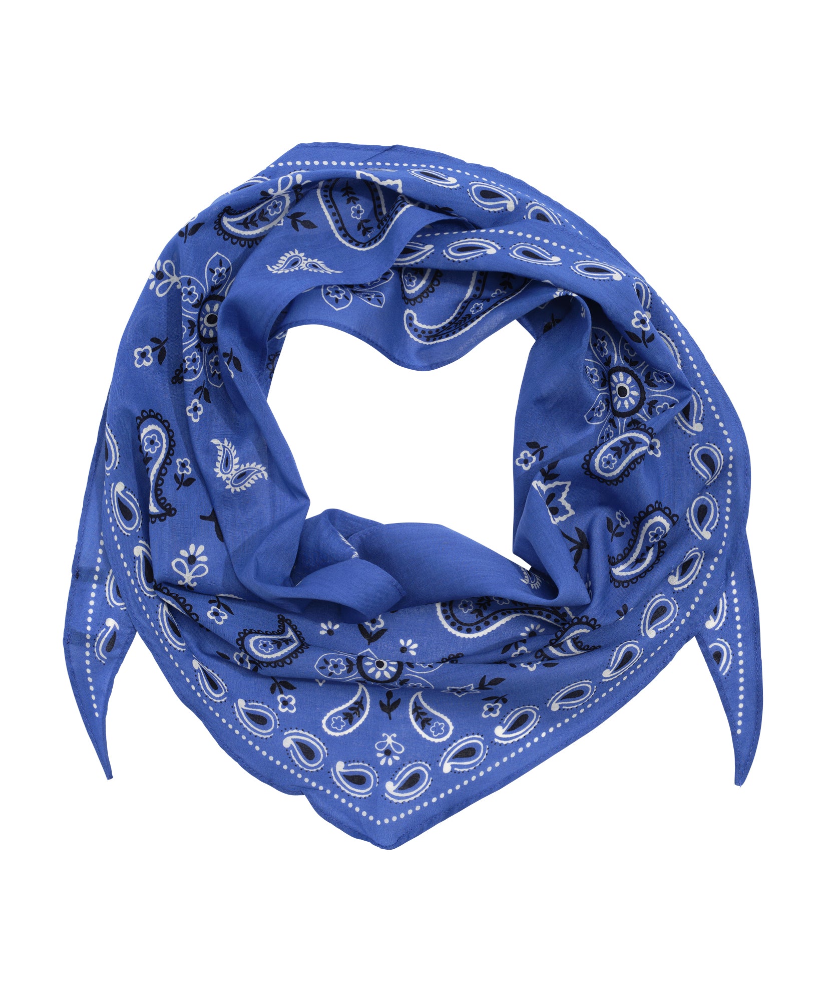 Bandana Triangle Scarf in color ultramarine