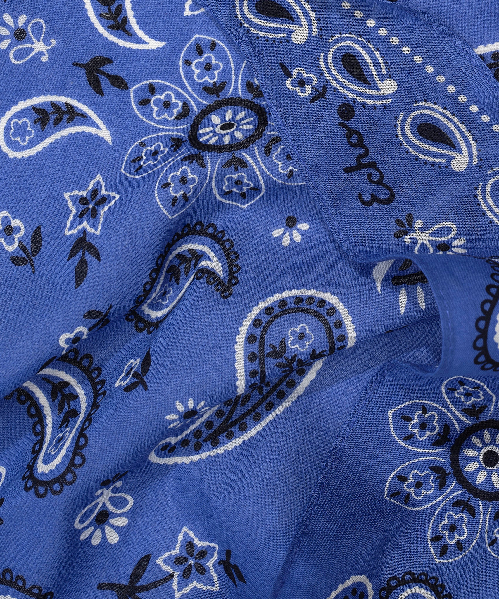 Bandana Triangle Scarf in color ultramarine