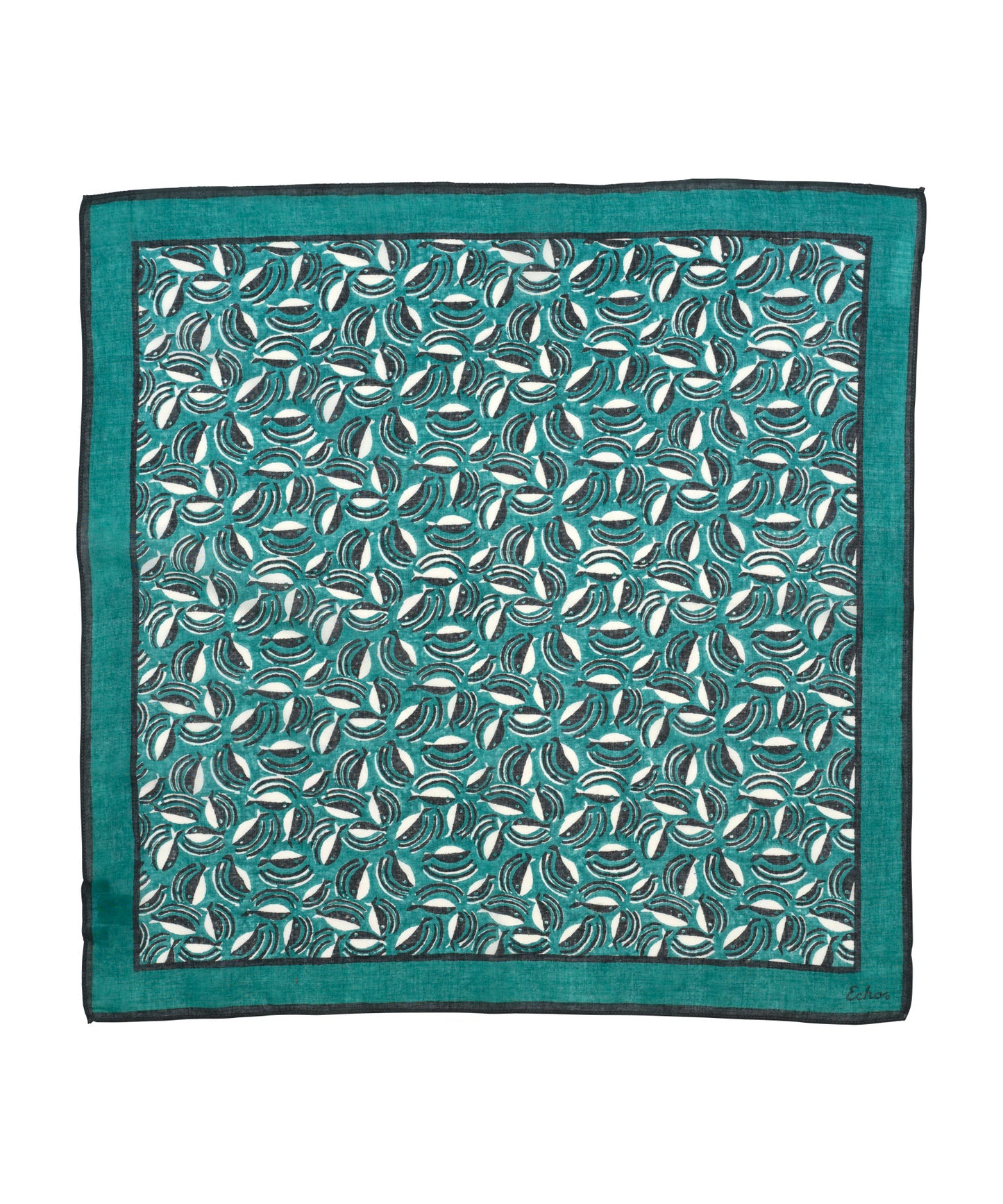 Shoal Of Fish Bandana in color leaf green