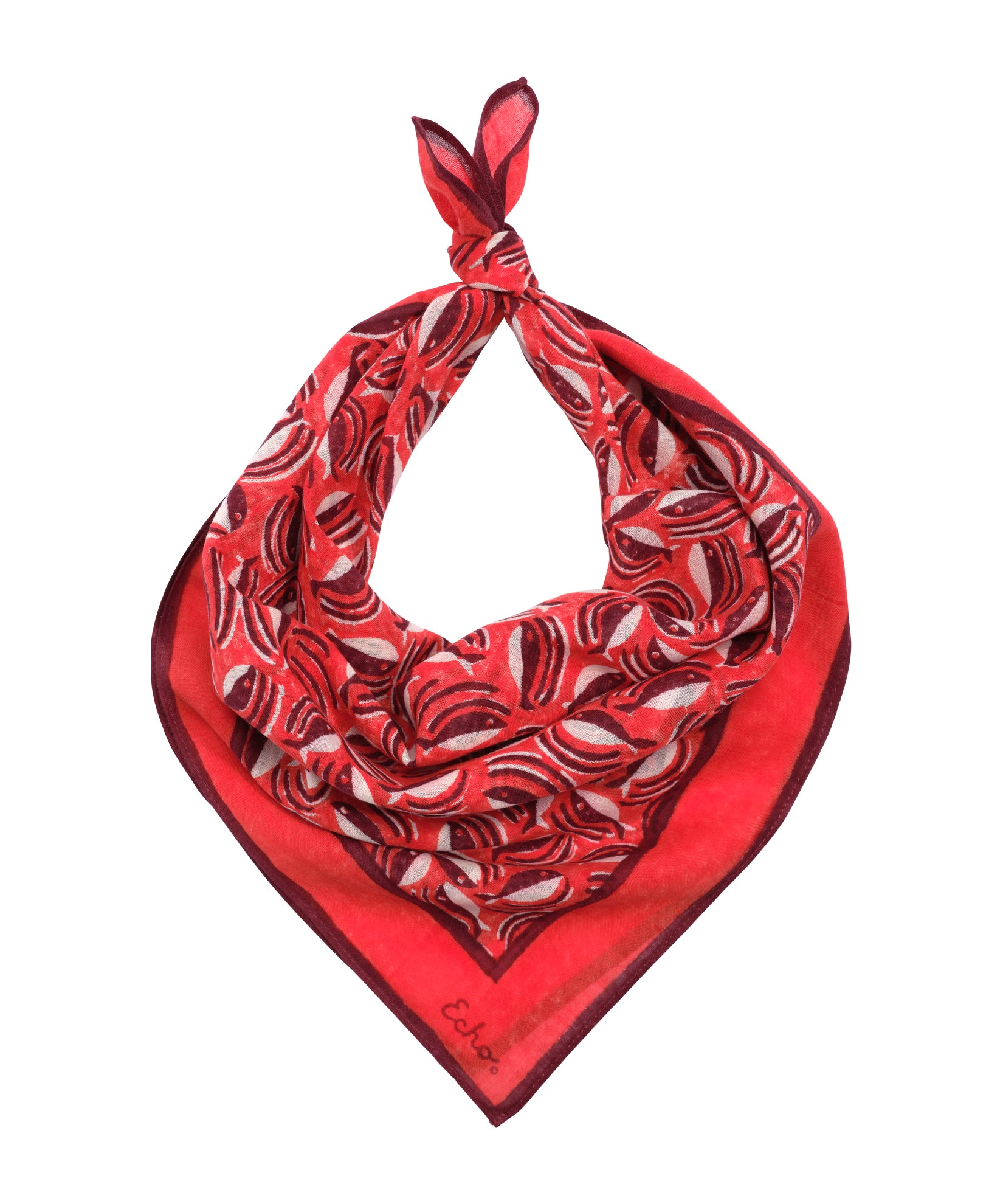 Shoal Of Fish Bandana in color fiesta orange
