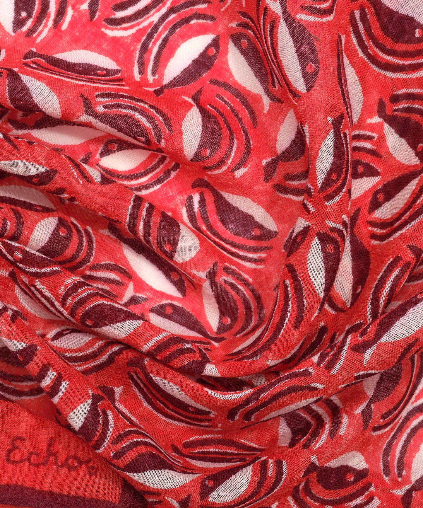 Shoal Of Fish Bandana in color fiesta orange