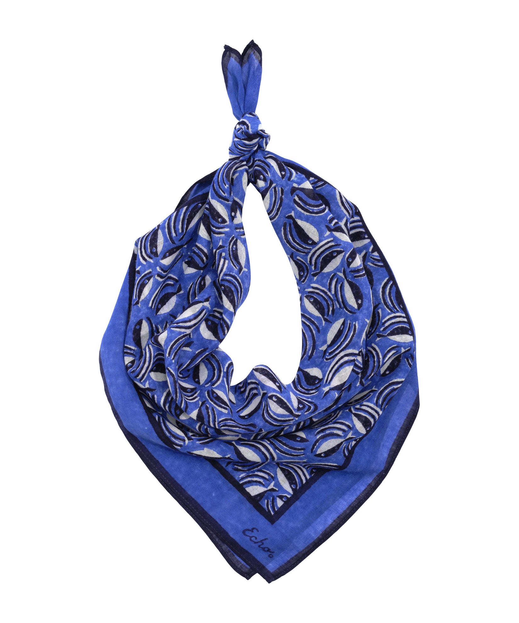 Shoal Of Fish Bandana in color ultramarine